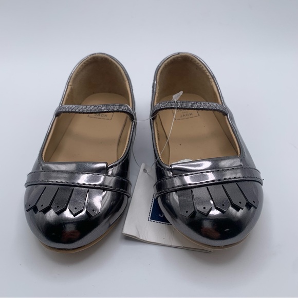 NWT Janie and Jack Metallic Mary Jane Dress Shoes size 5 baby shoes flats 1083 - Picture 7 of 7
